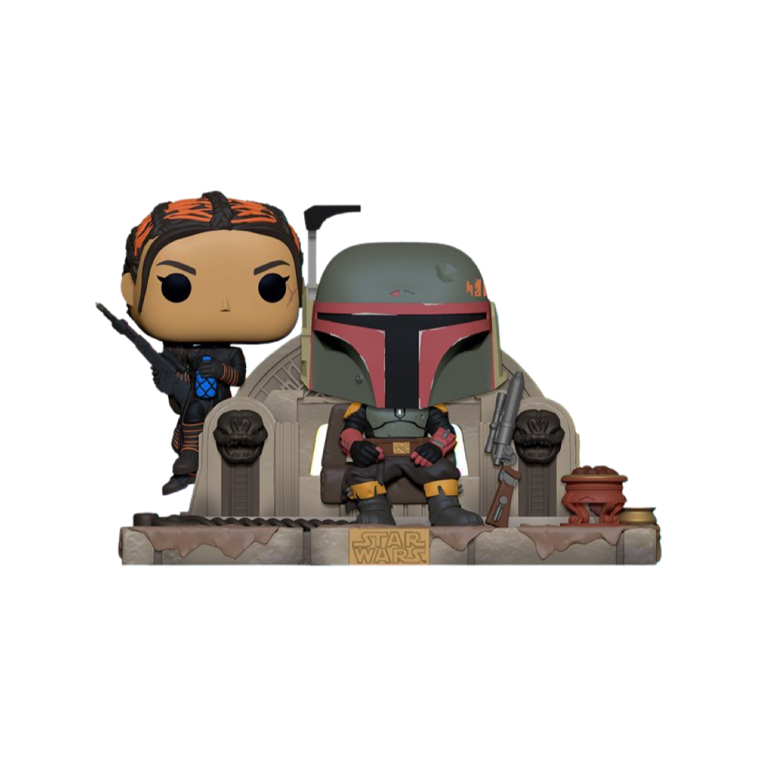 Star Wars Bobba Fett and Fennec On Throne