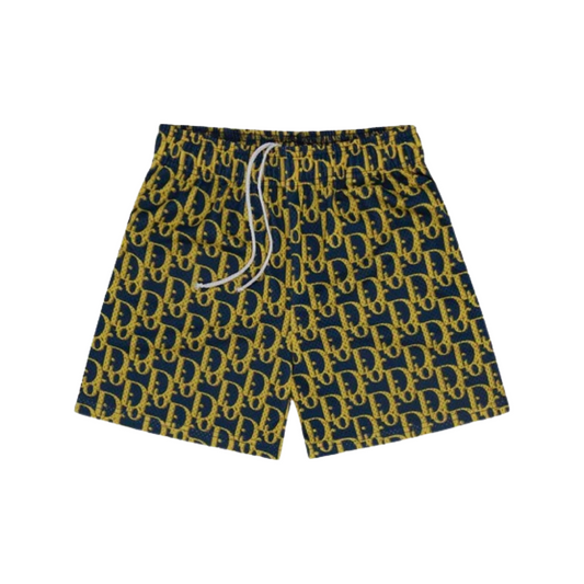 Bravest Studios Blue & Yellow Dior Shorts